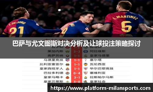 巴萨与尤文图斯对决分析及让球投注策略探讨